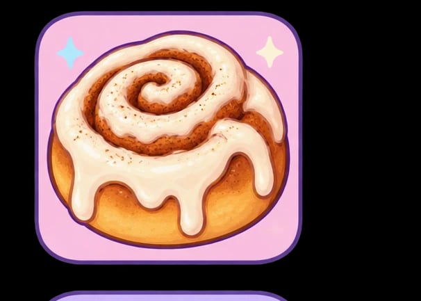 Illustration of cinnamon bun