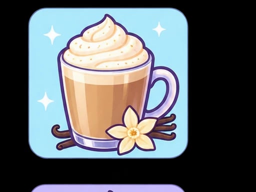 Illustration of vanilla latte